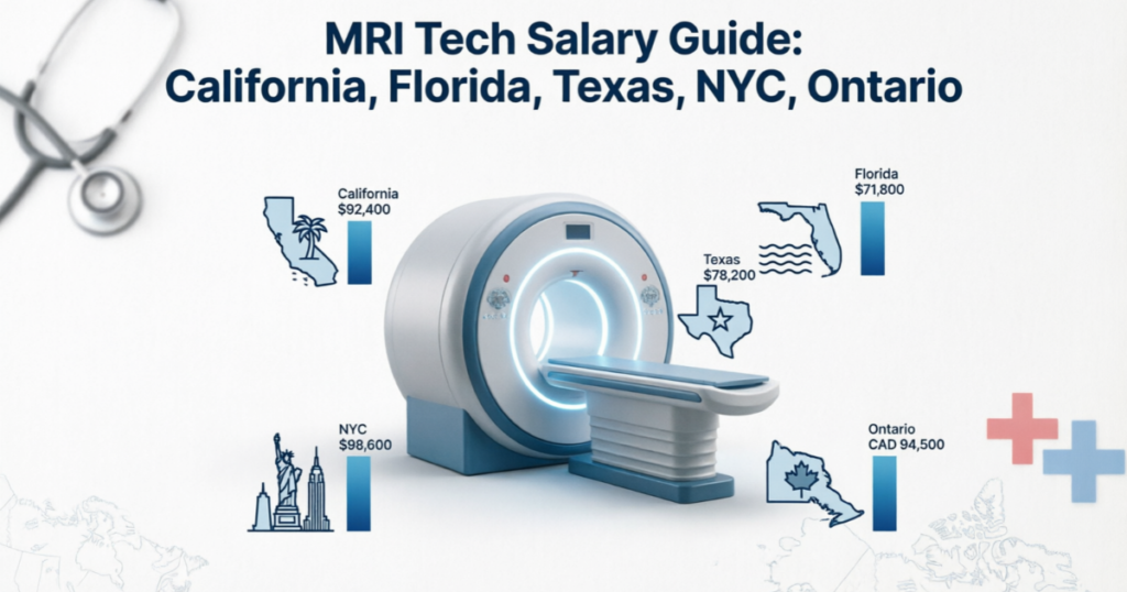 MRI Tech Salary Guide: California, Florida, Texas, NYC, Ontario 2026